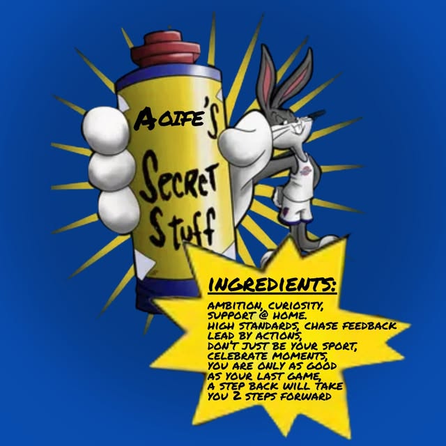 Instagram post: @aoife_wafer secret stuff. Listen to episode 240 on all podcast platforms